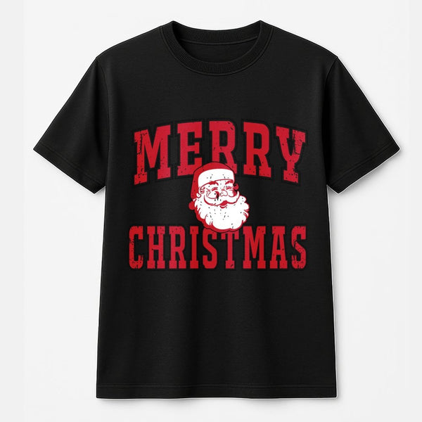 Retro Distressed Santa Shirt, Merry Christmas Santa T-Shirt, Vintage Holiday Graphic Tee, Christmas Family Shirt, Xmas Party 