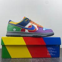 Low Top Sneakers, Multicolor Colorway, Lace Up Design, Casual Gift for Sneaker Fans