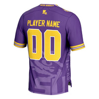 LSU Tigers Icon Print NIL Pick-A-Player Football Jersey - Purple
