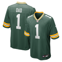Green Bay Packers Number 1 Dad Green Game Jersey