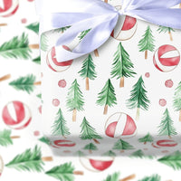 Watercolor Beach Ball Gift Wrap, Coastal Christmas Beach Wrapping Paper, Tropical Holiday Present Paper, Summer Xmas Wrapping Paper Roll