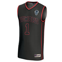 Howard Bison Lightweight Collegiate Basketball Fashion Jersey - Black