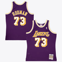 Los Angeles Lakers Dennis Rodman 1998 Road Authentic Jersey - Purple