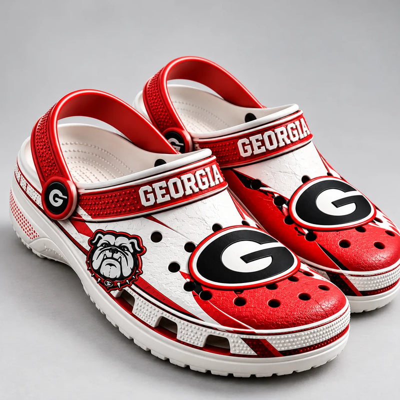UGA in Red and White - A Clog Study in Collegiate Identity