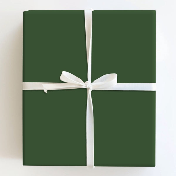 Matte Forest Green Gift Wrap, Solid Hunter Green Wrapping Paper, Dark Green Wrapping Paper, Christmas Holiday Gift Wrap, Birt