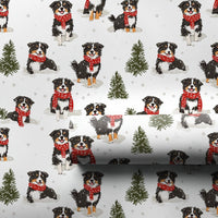 Aussie Christmas Gift Wrap, Australian Shepherd Wrapping Paper, Winter Dog Present Paper, Australian Shepherd Gift Wrap, Dog Lover Holiday