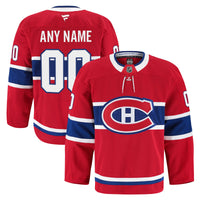 Montreal Canadiens Red Home Authentic Pro Custom Jersey