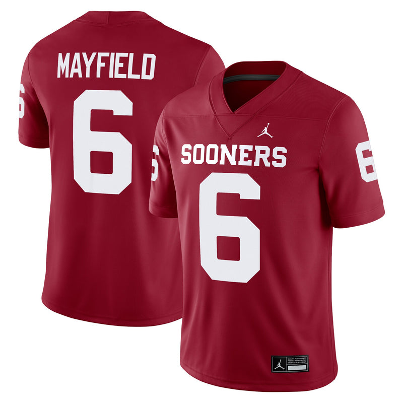 Baker Mayfield Crimson Oklahoma Sooners Alumni Player Game Jersey