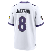 Baltimore Ravens Lamar Jackson White Game Jersey