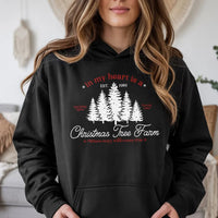 In My Heart Est 1989 Graphic Sweatshirt, Christmas Tree Farm Hoodie, Retro Holiday Tree Hoodie, Comfy Winter Hooded Sweatshirt