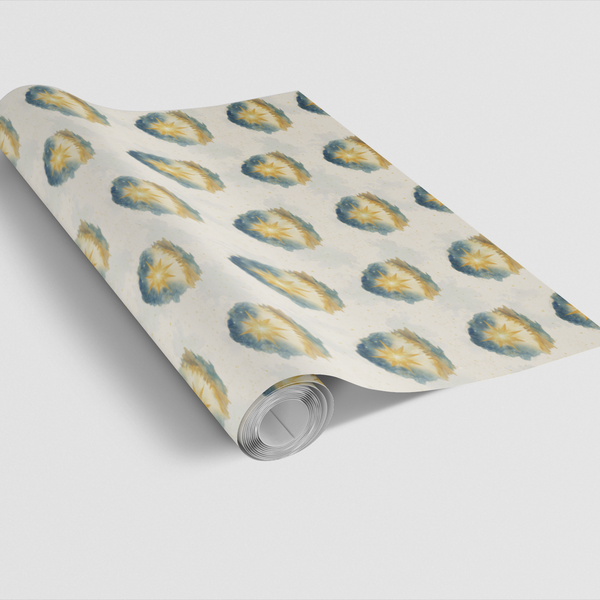 Religious Christmas Gift Wrap, Star of Bethlehem Wrapping Paper, Christian Holiday Wrapping Paper, Faith Christmas Gift Wrap 