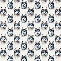 Blue-Eyed Dog Gift Wrap, Siberian Husky Wrapping Paper, Adorable Husky Birthday Wrapping Paper, Dog Christmas Present Paper, Pet Lover Gift Wrap