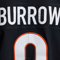 Cincinnati Bengals Joe Burrow Black Elite Jersey