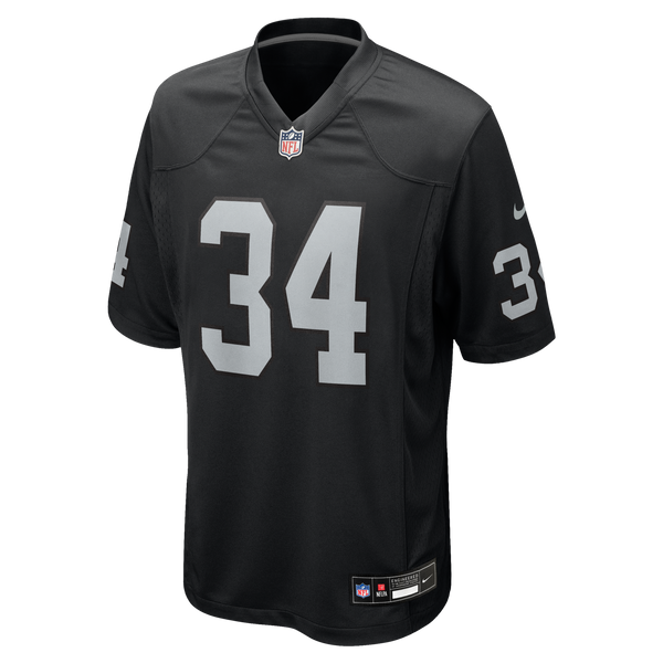 Las Vegas Raiders Bo Jackson Black Game Retired Player Jersey
