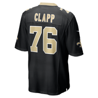 New Orleans Saints Will Clapp Black Team Game Jersey