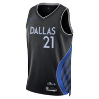 Dallas Mavericks 2025/26 City Edition Swingman Jersey - Black - Daniel Gafford