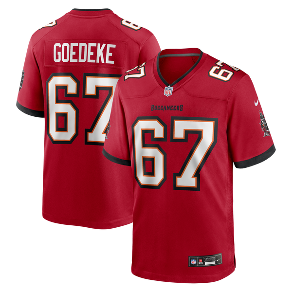 Tampa Bay Buccaneers Luke Goedeke Red Game Player Jersey
