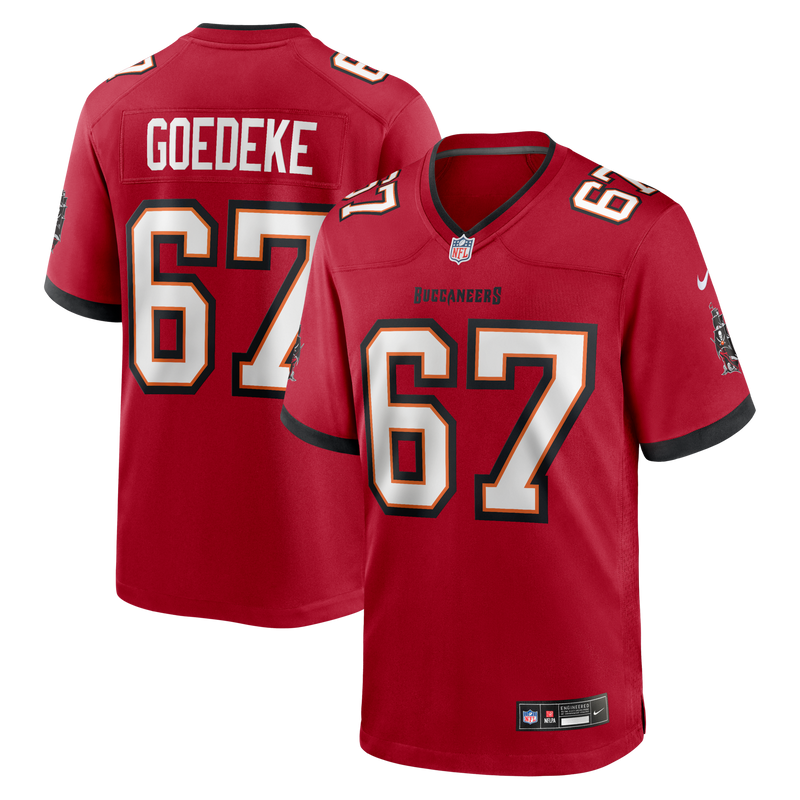 Tampa Bay Buccaneers Luke Goedeke Red Game Player Jersey