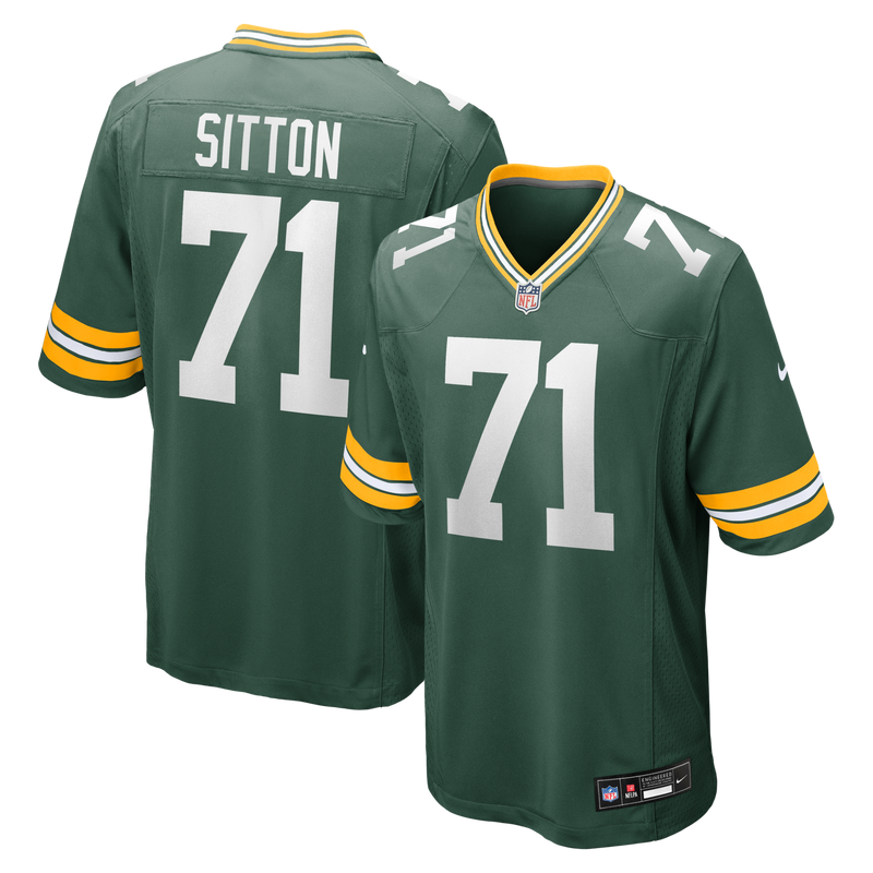 Green Bay Packers Josh Sitton Green Retired Game Jersey