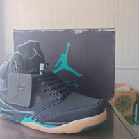 High Top Sneakers, Aurora Green Colorway, Lace Up Design, Casual Gift for Sneaker Fans