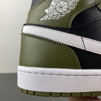 Mid Top Sneakers, Green Black Colorway, Lace Up Design, Casual Gift for Sneaker Fans