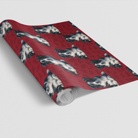 Adorable Dog Breed Gift Wrap Roll, Red Christmas Border Collie Wrapping Paper, Holiday Collie Wrapping Paper, Dog Lover Xmas Gift Wrapping Paper