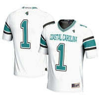 #1 Coastal Carolina Chanticleers Football Jersey - White