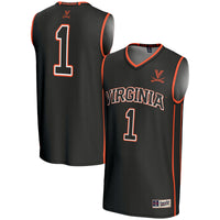 #1 Virginia Cavaliers Lightweight Basketball Jersey - Black
