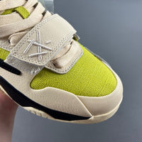 Low Top Sneakers, Neon Green Black Yellow Colorway, Reverse Hook Design, Lace Up Design, Casual Gift for Sneaker Fans