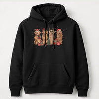 Dog Mom Christmas Hoodie, Golden Retriever Christmas Hoodie, Adorable Dog Lover Hooded Sweatshirt, Winter Pet Lover Hoodie, Holiday Dog Present