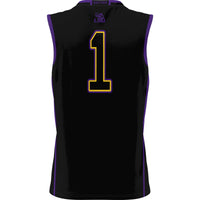 Male #1 Black LSU Tigers Lightweight Basketball Jersey