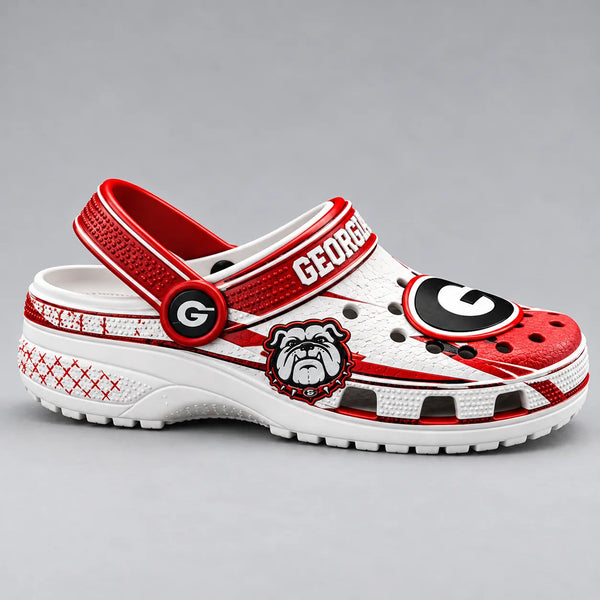 UGA in Red and White - A Clog Study in Collegiate Identity - main