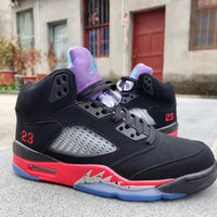 Sneakers, Black Red Purple Colorway, Lace Up Design, Casual Gift for Sneaker Fans