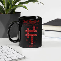 Custom Crossword Coworker Coffee Cup, Best Team Ever Appreciation Mug, Staff Recognition Mug, Christmas Thank You Present for Employees