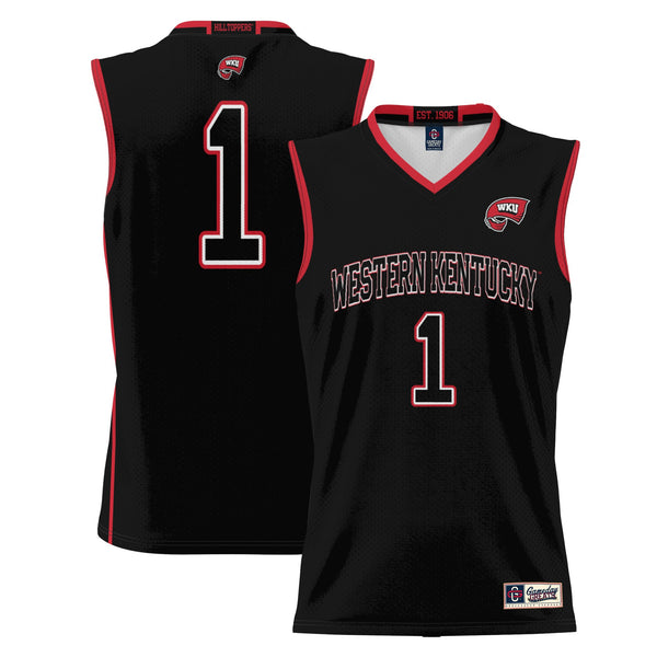 #1 Western Kentucky Hilltoppers Lightweight Basketball Jersey - Black