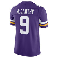 Minnesota Vikings J.J. McCarthy Purple Team Stitched Limited Jersey