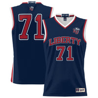 #71 Liberty Flames Lightweight Basketball Jersey - Navy