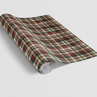 Red Green Tartan Gift Wrap, Everpine Plaid Wrapping Paper, Christmas Plaid Gift Wrapping Paper, Holiday Present Wrap, Winter Gift Wrap Paper