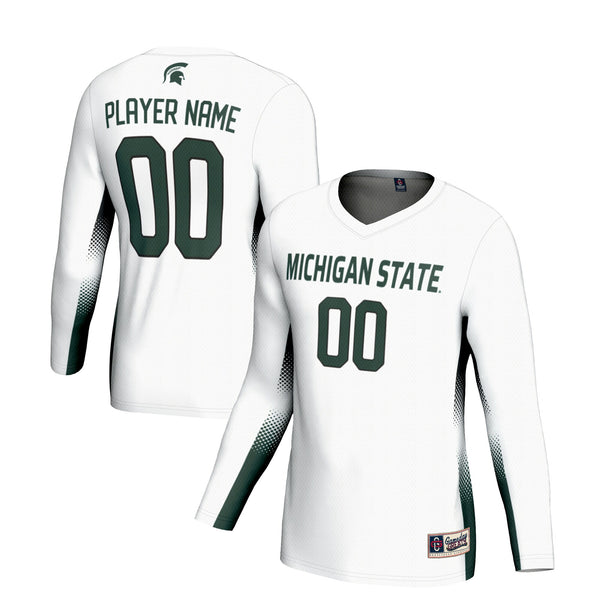 Michigan State Spartans Adult NIL Lightweight Volleyball Jersey - White