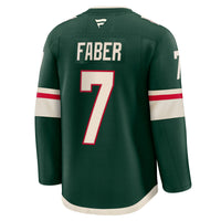 Minnesota Wild Brock Faber Green Anniversary Premium Jersey