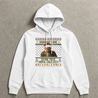 Ugly Christmas Sweater True Crime Hoodie, Sinful Cold Cuts Hoodie, Humorous Mystery Graphic Sweatshirt, Holiday Season Fan Pullover Hoodie