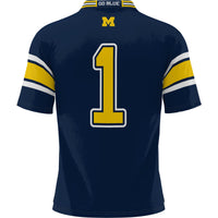 #1 Michigan Wolverines Football Jersey - Navy
