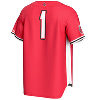 #1 Ball State Cardinals Lightweight Baseball Fashion Jersey - Cardinal
