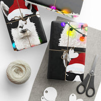 Adorable Llama with Sunglasses Gift Wrap, Humorous Alpaca Christmas Wrapping Paper, Retro Holiday Wrapping Paper, Xmas Animal Gift Wrap Roll Paper