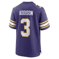 Minnesota Vikings Jordan Addison Purple Alternate Game Jersey
