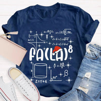 Fa La La Holiday Graphic Tee, Math Teacher Christmas T-Shirt, Humorous Math Equation Christmas Shirt, Winter Educator Present