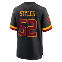 Washington Commanders Sonny Styles Black Game Player Jersey