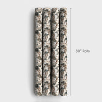 Snowy Cottage Gift Wrap, Vintage Winter Village Wrapping Paper, Retro Christmas Wrapping Paper Roll, Nostalgic Holiday Present Wrap Paper