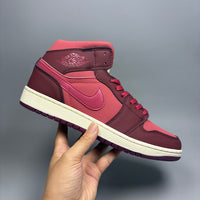 High Top Sneakers, Red Colorway, Lace Up Design, Casual Gift for Sneaker Fans