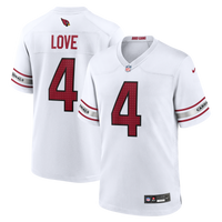 Arizona Cardinals Jeremiyah Love White Game Player Jersey